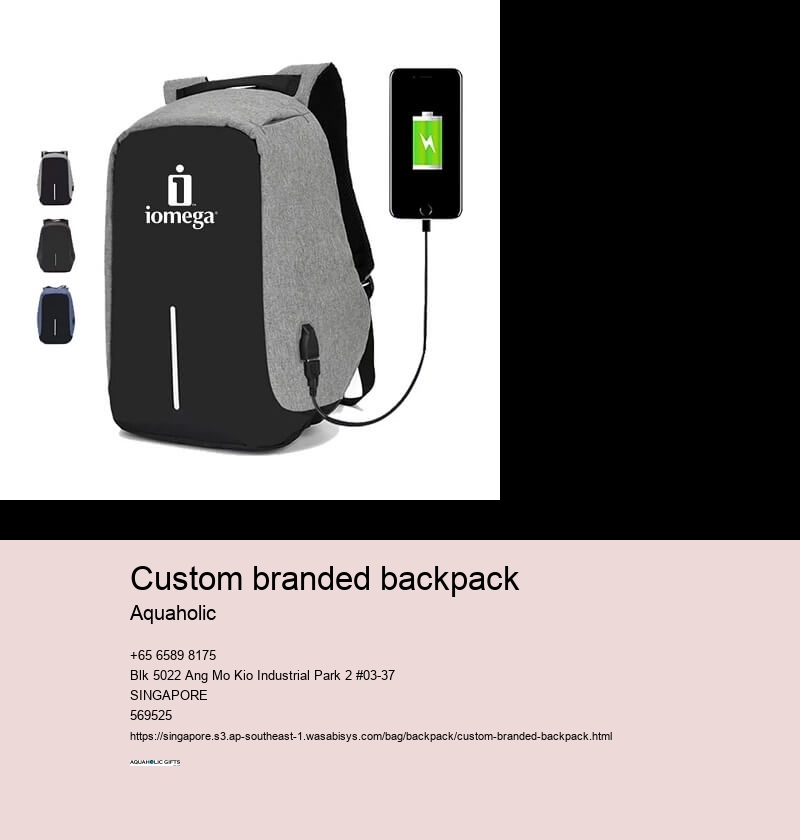 custom branded backpack