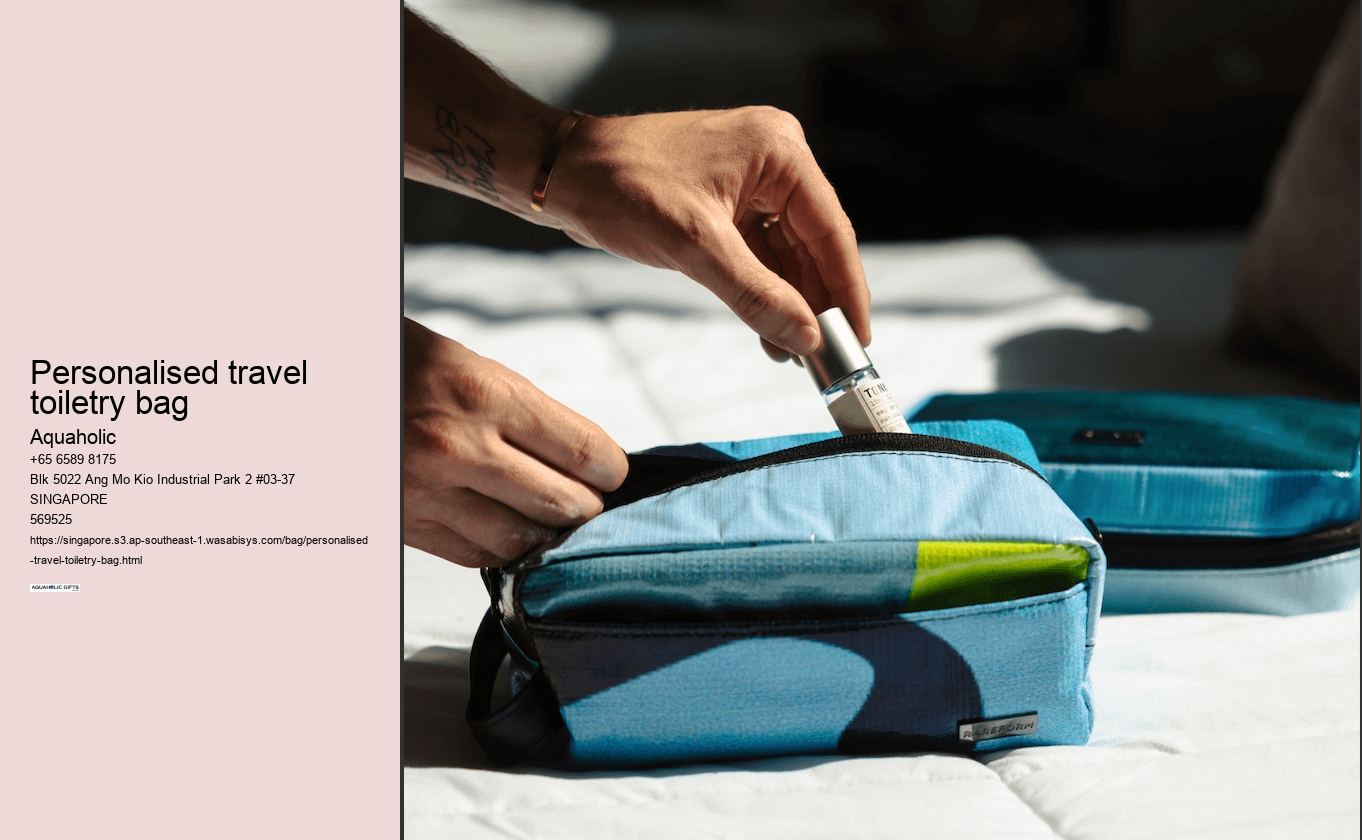 personalised travel toiletry bag