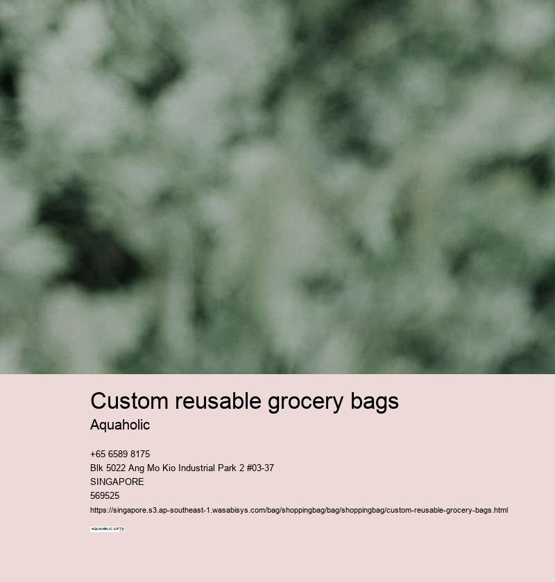 custom reusable grocery bags