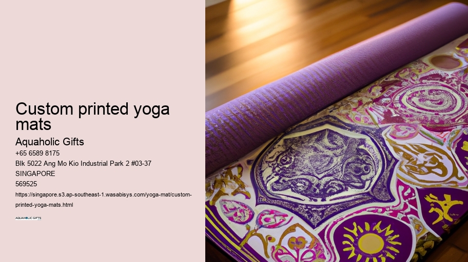custom printed yoga mats
